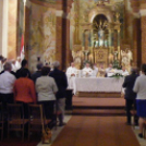 Németh László atya aranymiséje Mosonban