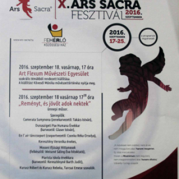 X. Ars Sacra Fesztivál - Fehér Ló Közösségi ház