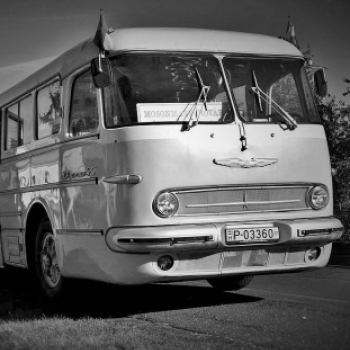 Pillangó Óvoda és Mini Bölcsőde - múlt idéző utazás egy Ikarus 55-ös buszon