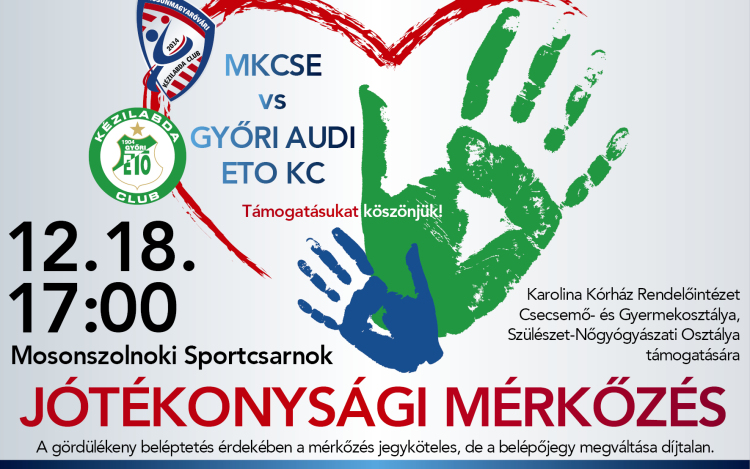 Évzáró jótékonysági mérkőzést játszik az MKC SE - Gyertek!