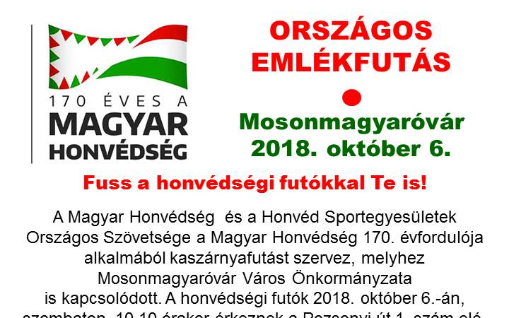 Emlékfutás Mosonmagyaróváron