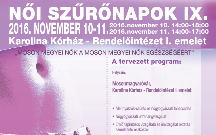 IX: Női Szűrőnapok