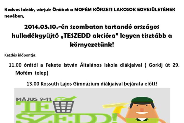 TESZEDD akció Mosonmagyaróváron