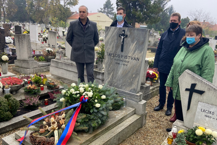 Tallós Prohászka Istvánra emlékeztek a Mosonmagyaróvári Köztemetőben