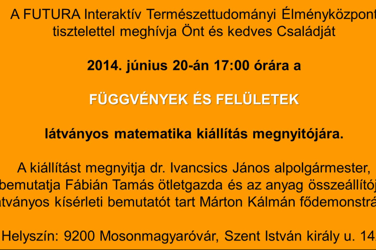 Látványos matematika kiállítás 