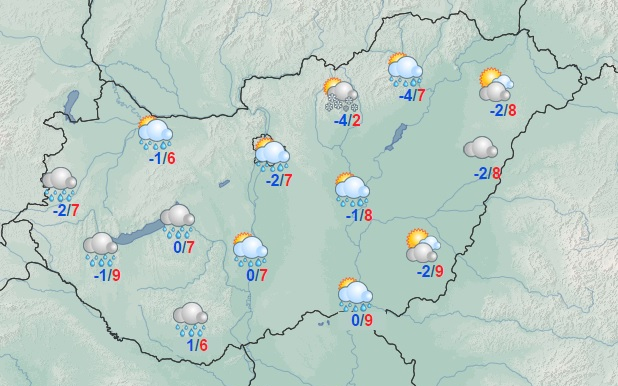 Időjárás előrejelzés a hétvégére