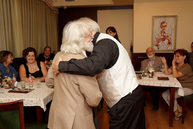 Óvárosi esték - meditatív impressziók: Karczagi Endre festőművész és Vizsy Ferenc író beszélgetőestje (fotó: Horváth Attila)