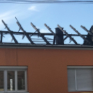 Leégett egy ház tetőszerkezete Hegyeshalomban