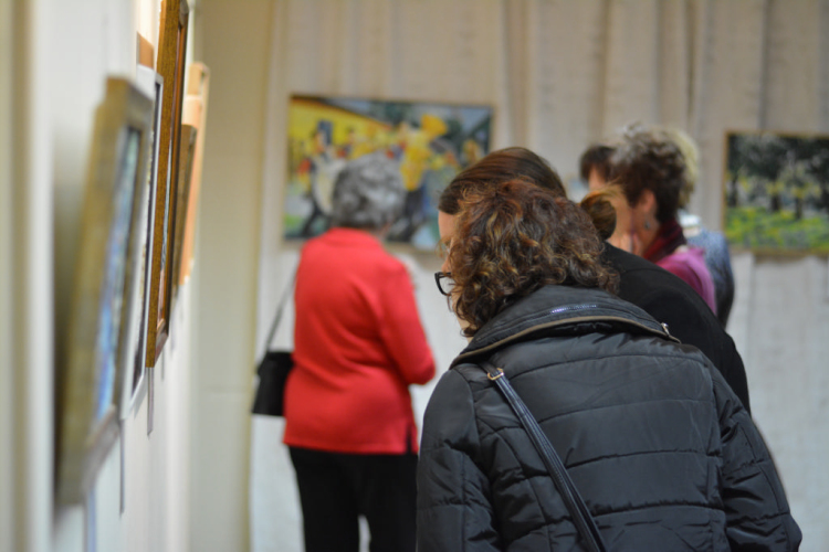 Móczi Sándor képzőművész kiállítása (Fotó: Nagy Mária)