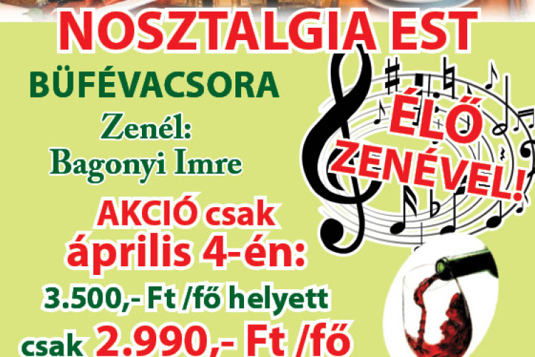 Cégregiszter játék április - Nosztalgia Est a Thermal Hotelben