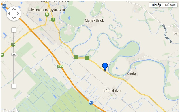 Baleset Kimle térségében