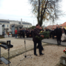 Dr. Sattler János halálának 70. évforulója alkalmából megtartott megemlékező koszorúzás