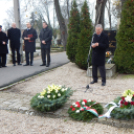 Dr. Sattler János halálának 70. évforulója alkalmából megtartott megemlékező koszorúzás