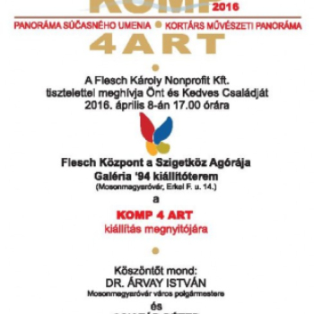 KORTÁRS MŰVÉSZETI PANORÁMA – KOMP4ART kiállítás megnyitója (Fotó: Stipkovits Veronika)