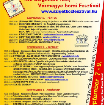 Szigetköz ízei, Vármegye borai Fesztivál - 1 nap