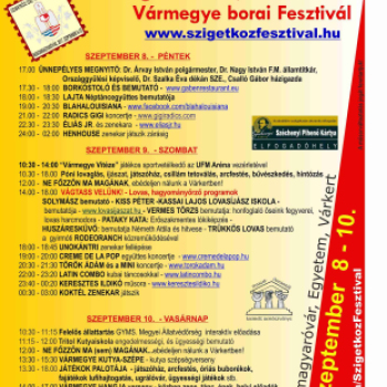 XI. Szigetköz ízei, Vármegye borai Fesztivál 2. nap Színpad