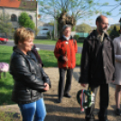 Költészet napi koszorúzás Ady Endre szobornál (Fotó: Nagy Mária)