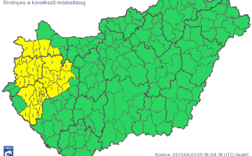 Elsőfokú riasztás hófúvás miatt 