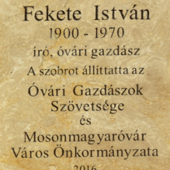 Fekete István szobor avatási ünnepség