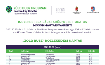 Elindult a Zöld Busz