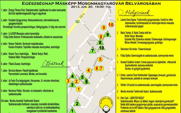 Egészségnap másképp a Magyar utcán a KULT-UTCA keretében