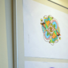 Mandala kiállítás a Huszár Gál Városi Könyvtárban ( Fotó: Patács Judit )