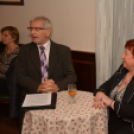 Óvárosi esték - Vizsy Ferenc beszélgetőpartnere Nusser Györgyné, Rajkai Takarék bankvezér  (Fotó: Nagy Mária)