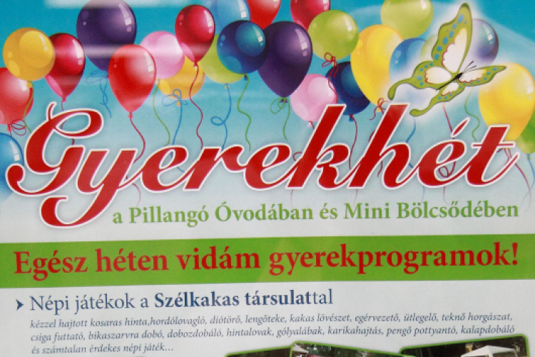 Gyerekhét a Pillangó Óvodában és Mini Bölcsődében, a Mesekocsi Színház előadása