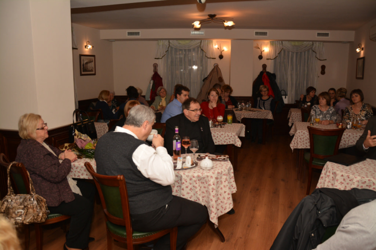 Óvárosi esték - Vizsy Ferenc beszélgetőpartnere Nusser Györgyné, Rajkai Takarék bankvezér  (Fotó: Nagy Mária)