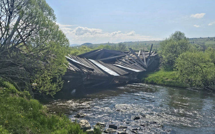Összeomlott Erdély egyik legrégebbi fedeles hídja Maroshévízen