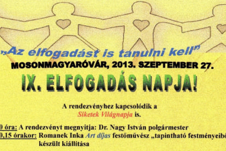 Elfogadás Napja Mosonmagyaróváron