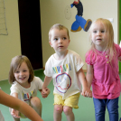 Gyereknap a Pillangó Óvodában és Mini Bölcsődében, a Kislaptáros zenekarral