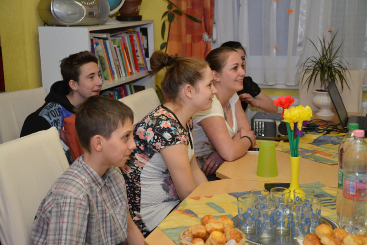 Olasz Lions Klub a Gyermekek Átmeneti Otthonában (Fotó: Nagy Mária)