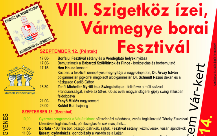 VIII. Szigetköz ízei, Vármegye borai Fesztivál