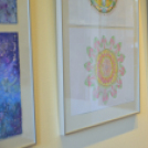 Mandala kiállítás a Huszár Gál Városi Könyvtárban ( Fotó: Patács Judit )