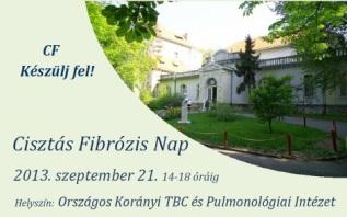 Magyarországon először: cisztás fibrózis nap
