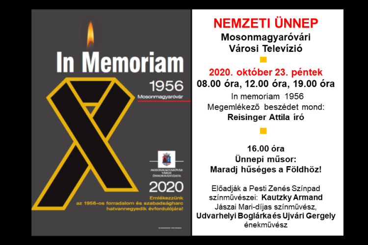 Ünnepi műsor a Mosonmagyaróvári Városi Televízió adásán