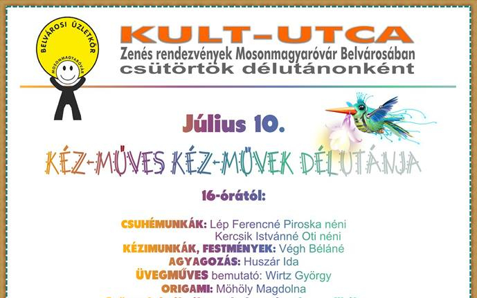 KULT-UTCA - Kéz-műves kéz-művek délutánja