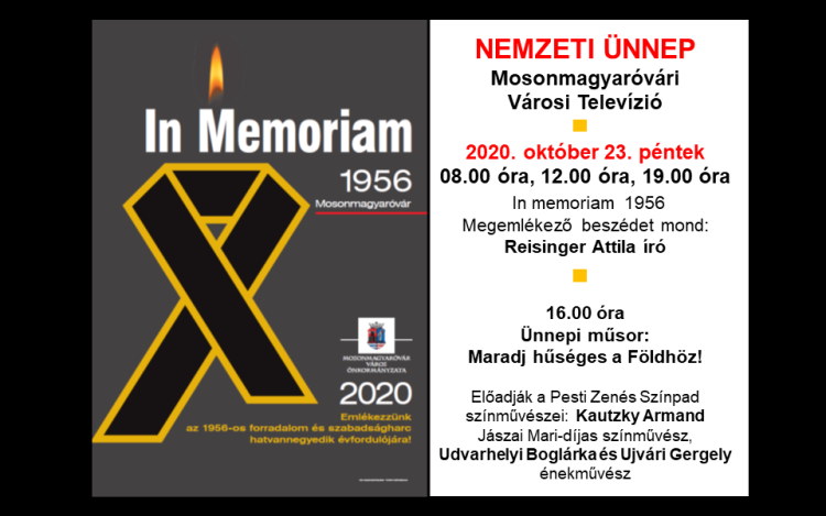 Ünnepi műsor a Mosonmagyaróvári Városi Televízió adásán