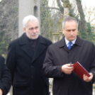 Dr. Sattler János halálának 70. évforulója alkalmából megtartott megemlékező koszorúzás