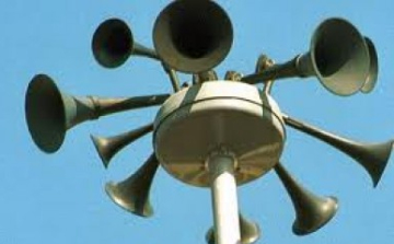 Szirénapróba Szil településen 