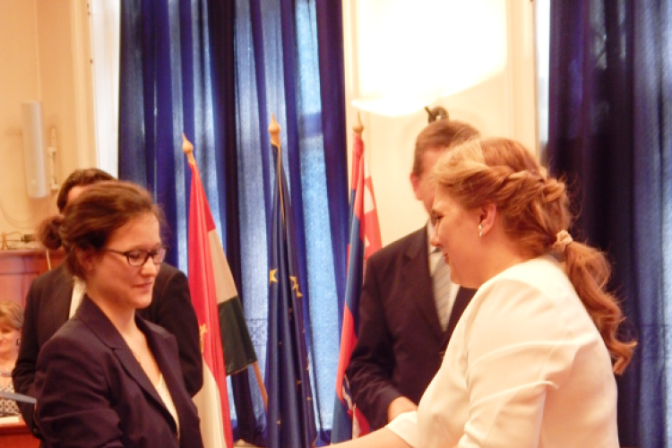 A Város Kiváló Tanulója Díj átadása