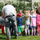 Az Ebuló Kutyaiskola interaktív kutyás bemutatója a Pillangó óvodában (Fotó: Stipkovits Veronika)