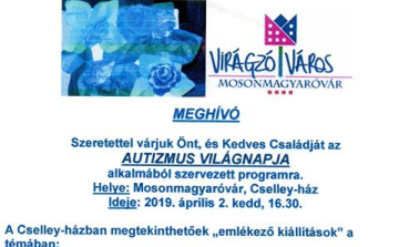 Kék séta és emlékező kiállítás az Autizmus Világnapja alkalmából