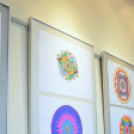Mandala kiállítás a Huszár Gál Városi Könyvtárban ( Fotó: Patács Judit )