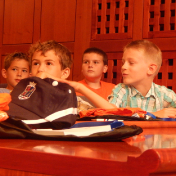 Győrkőc olimpikonok a Polgármesteri Hivatalban