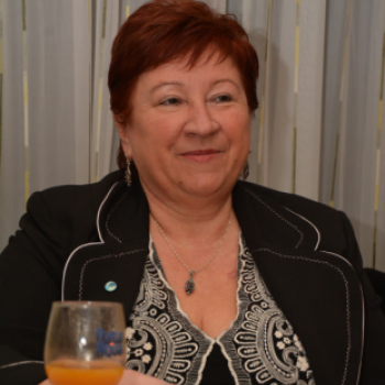 Óvárosi esték - Vizsy Ferenc beszélgetőpartnere Nusser Györgyné, Rajkai Takarék bankvezér  (Fotó: Nagy Mária)