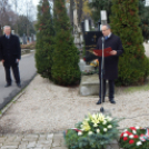 Dr. Sattler János halálának 70. évforulója alkalmából megtartott megemlékező koszorúzás
