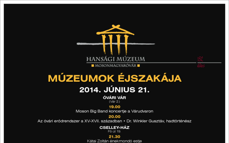 Múzeumok Éjszakája a Hansági Múzeumban