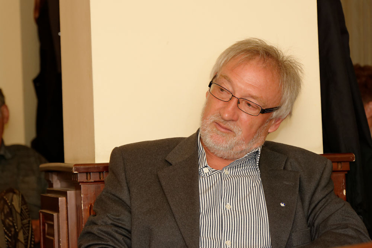 Óvárosi esték - meditatív impressziók: Karczagi Endre festőművész és Vizsy Ferenc író beszélgetőestje (fotó: Horváth Attila)